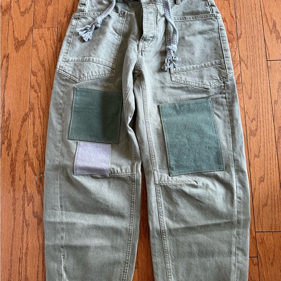 FP Movement by Free People Green Flare Wide Leg Jeans - Picture 3 of 5